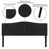 Flash Furniture King, Cambridge Headboard, Black Fabric HG-HB1708-K-BK-GG